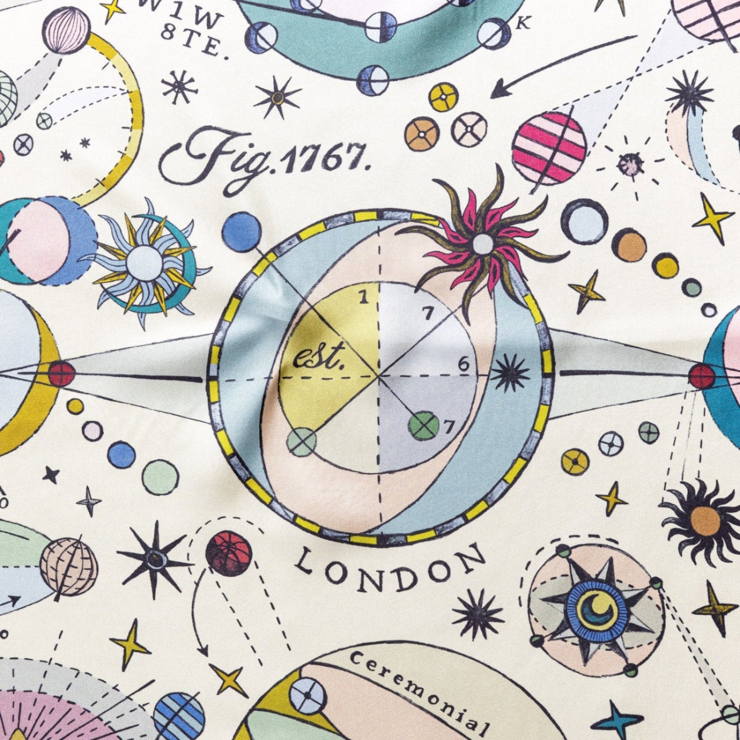 The Celestial Map Silk Scarf 