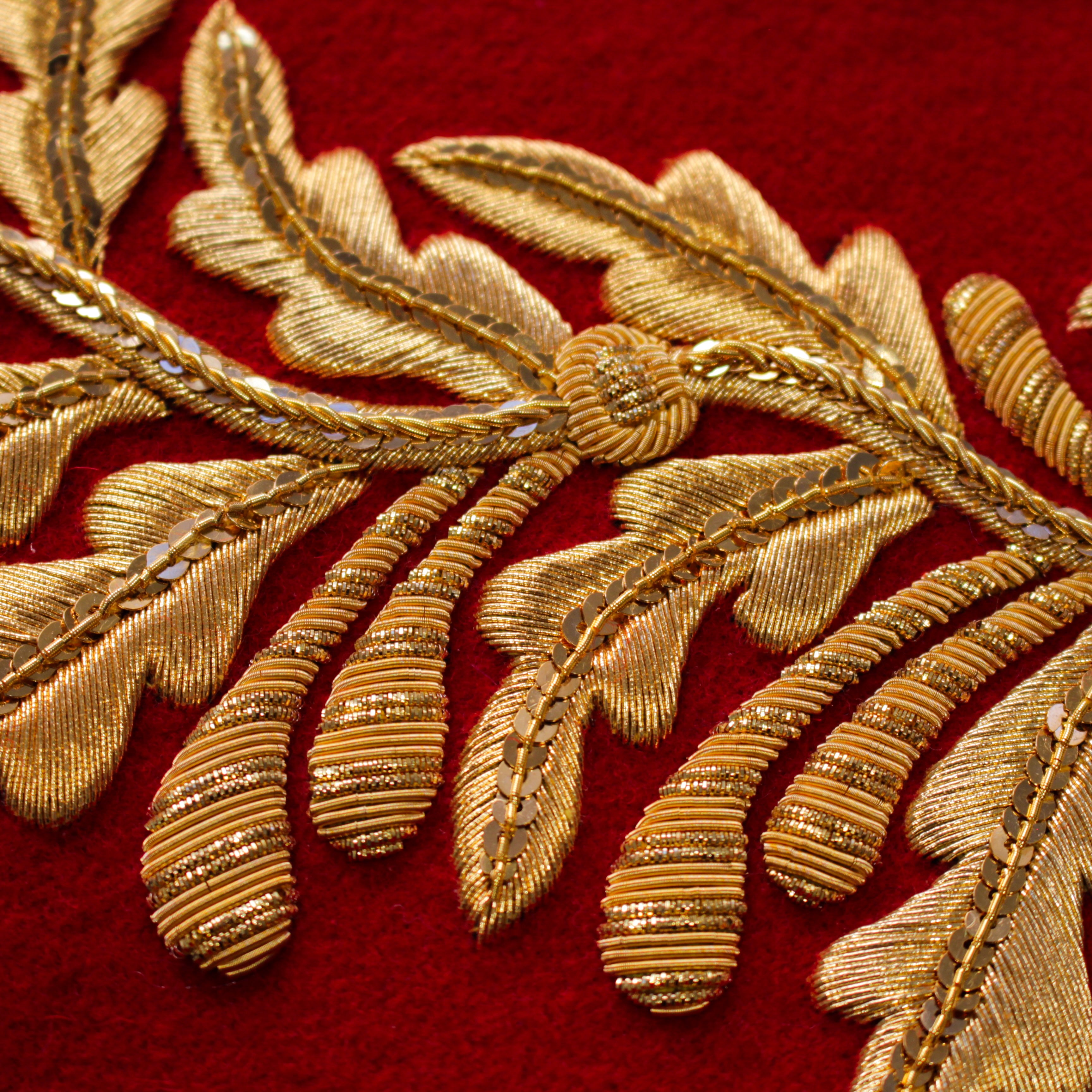Ceremonial Goldwork Embroidery Online Hand Lock