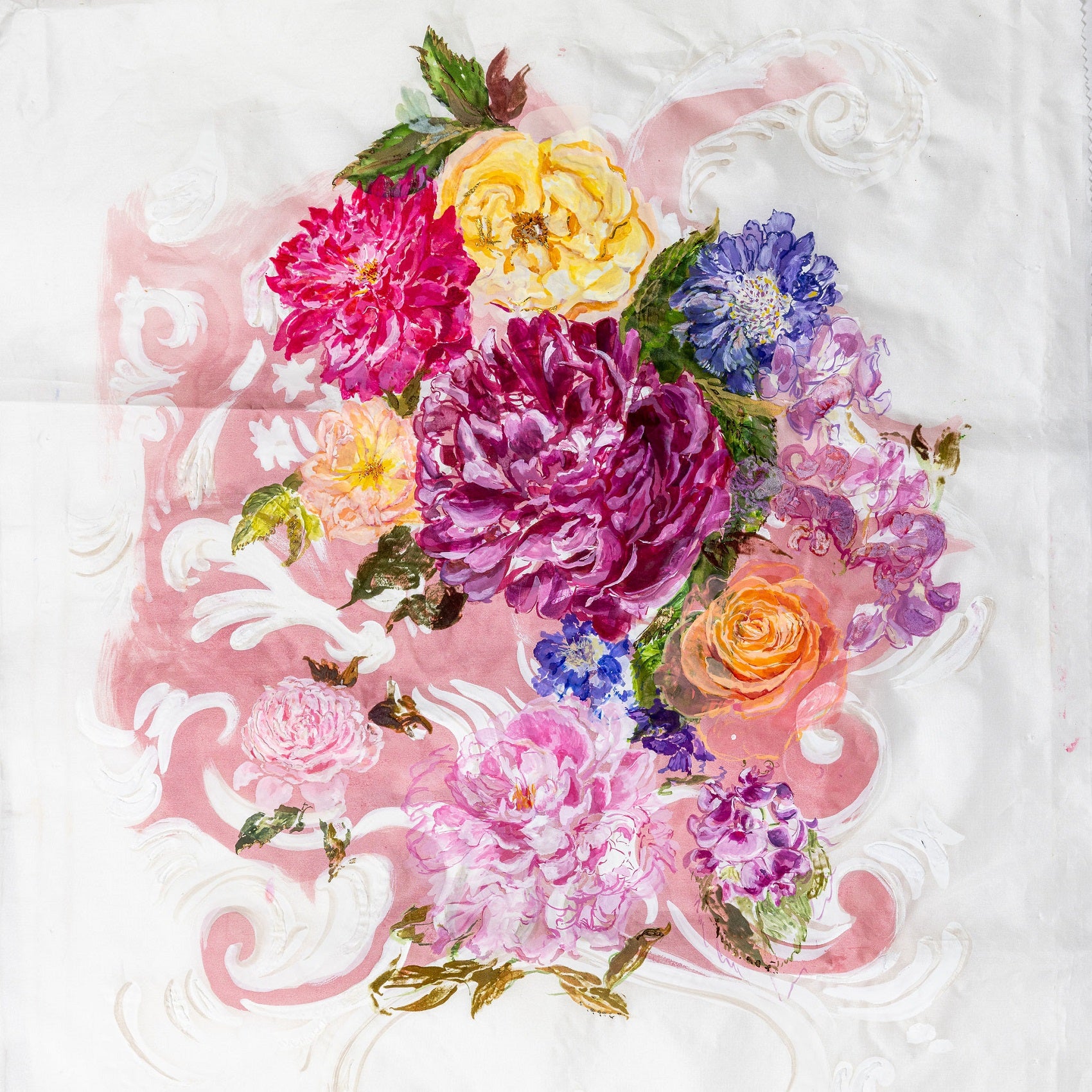 Charlotte Gaunt Guest Tutor Painting Course - Botanical Silk Painting for Fashion 