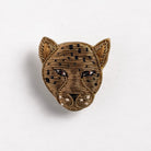 Cheetah Hand Embroidered Brooch 