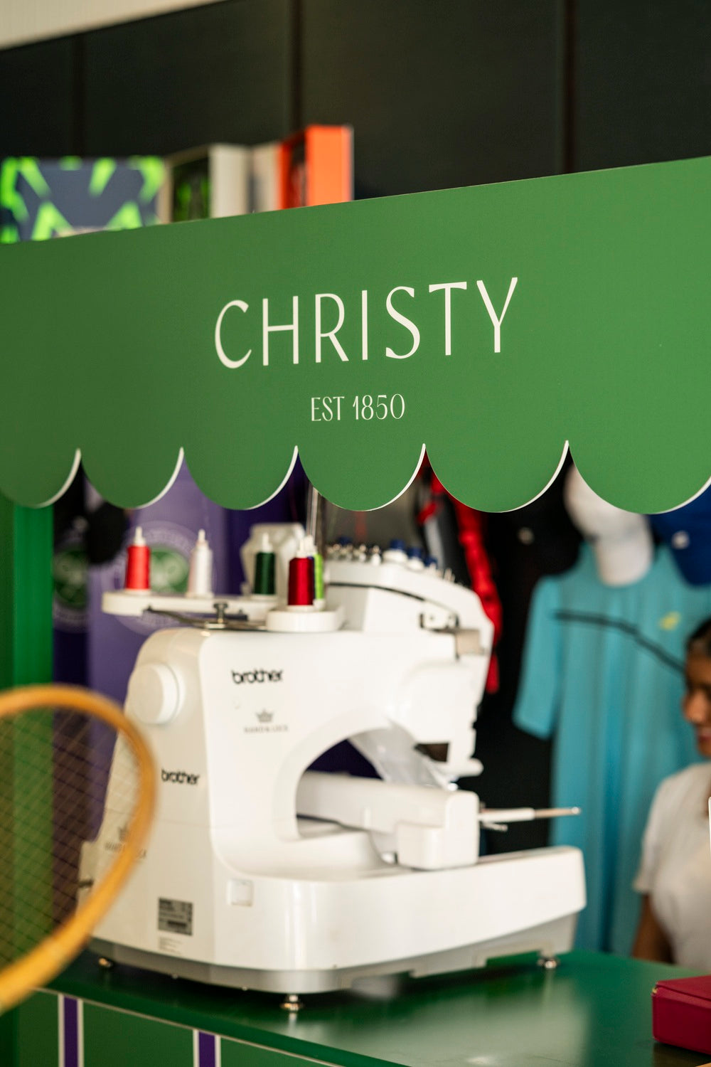 Christy UK x Wimbledon Bespoke Embroidery Monogramming Event