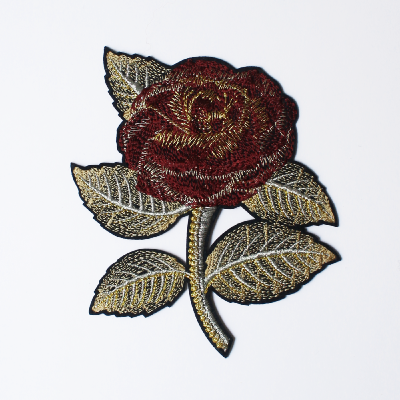 Classic Machine Embroidered Patch Collection - Classic Rose Patch
