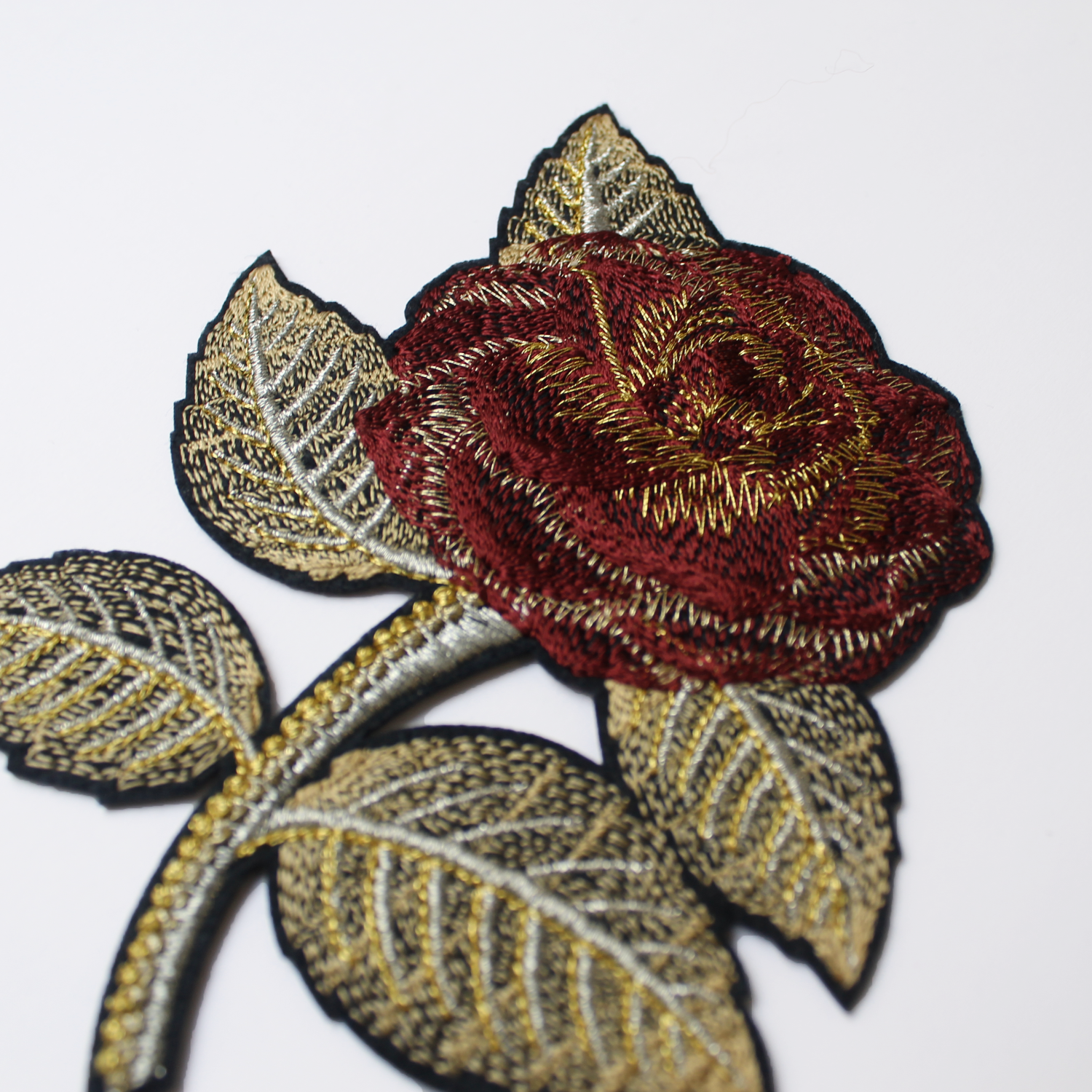 Classic Machine Embroidered Patch Collection - Classic Rose Patch