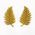 Classic Machine Embroidered Patch Collection - Fern Leaf Pair