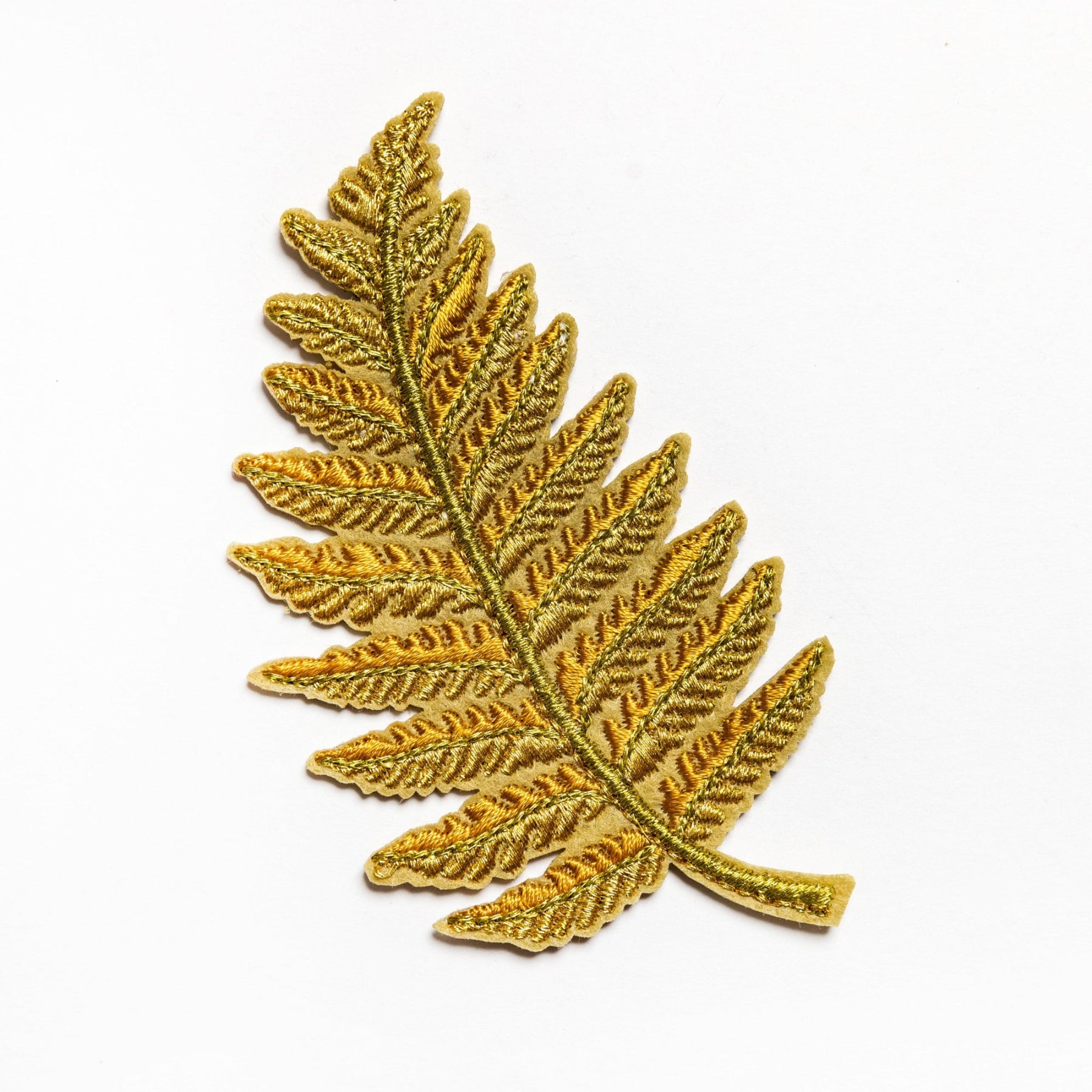 Classic Machine Embroidered Patch Collection - Fern Leaf Pair