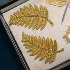 Classic Machine Embroidered Patch Collection - Fern Leaf Pair