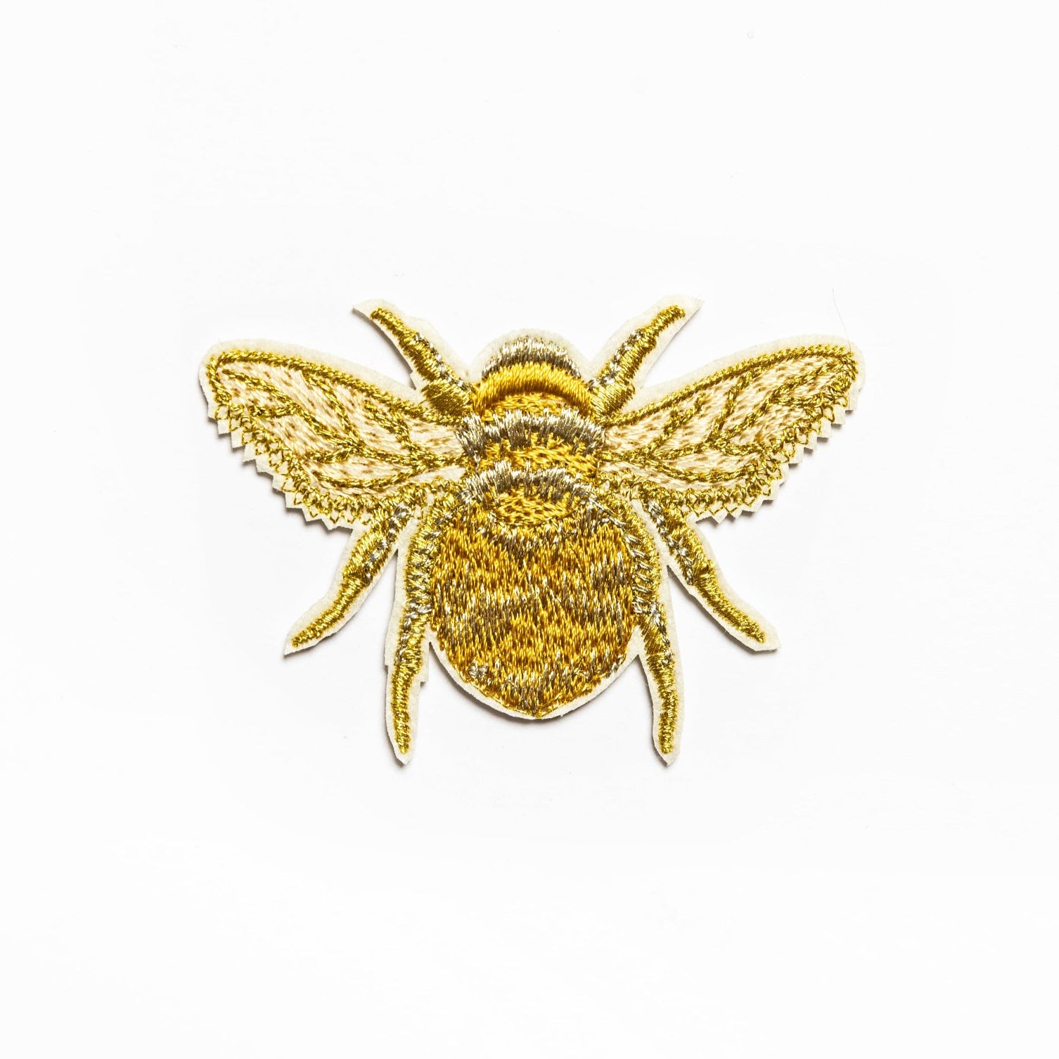 Classic Machine Embroidered Patch Collection - Golden Bee Patch