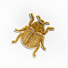 Classic Machine Embroidered Patch Collection - Golden Beetle Patch