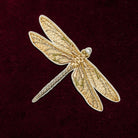 Classic Machine Embroidered Patch Collection - Golden Dragonfly Patch