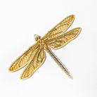 Classic Machine Embroidered Patch Collection - Golden Dragonfly Patch