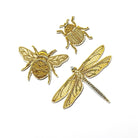 Classic Machine Embroidered Patch Collection - Golden Insect Patch Set 
