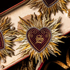 Classic Machine Embroidered Patch Collection - Sacred Heart Patch with Monogram