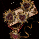 Classic Machine Embroidered Patch Collection - Sacred Heart Patches with Monogram