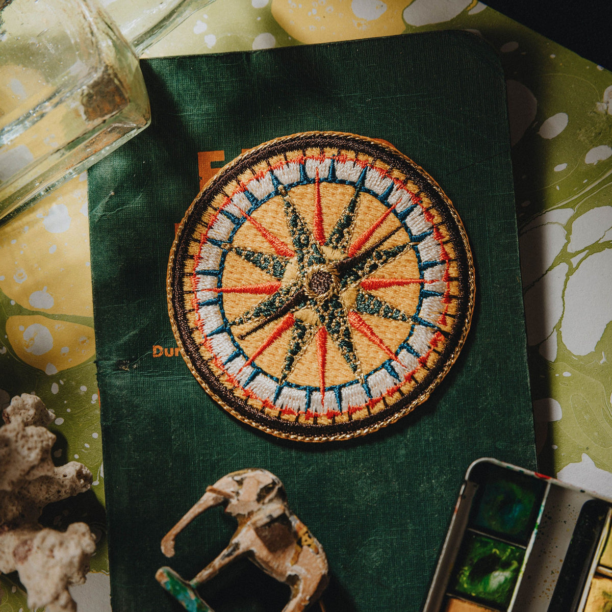 Compass Embroidered Patch  