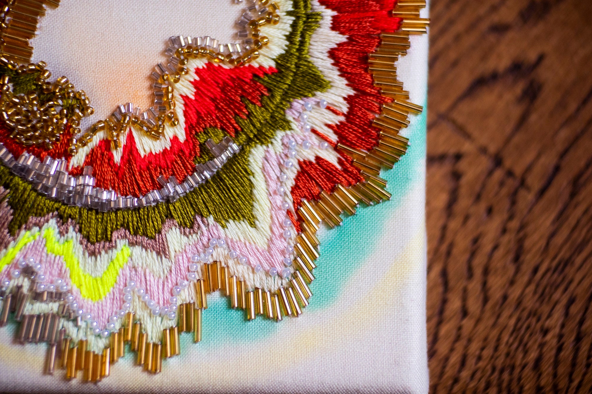 Copperlight Studio Guest Tutor hand embroidery course 'Painting with stitch'
