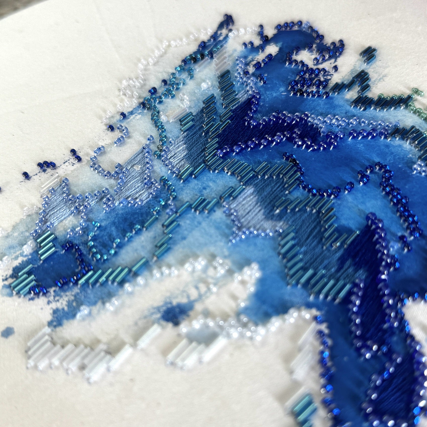 Copperlight Studio Guest Tutor hand embroidery course 'Painting with stitch'