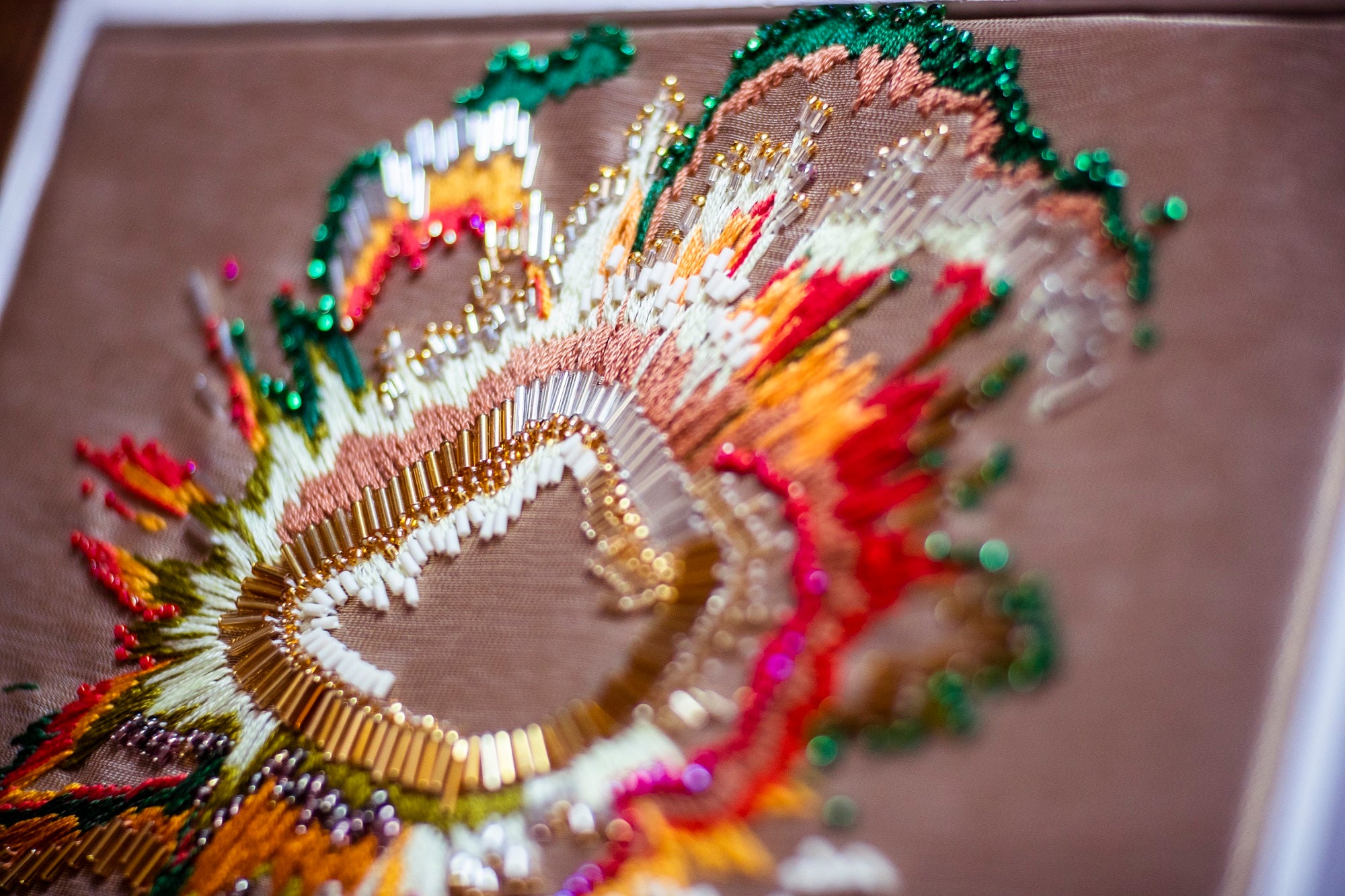 Copperlight Studio Guest Tutor hand embroidery course 'Painting with stitch'