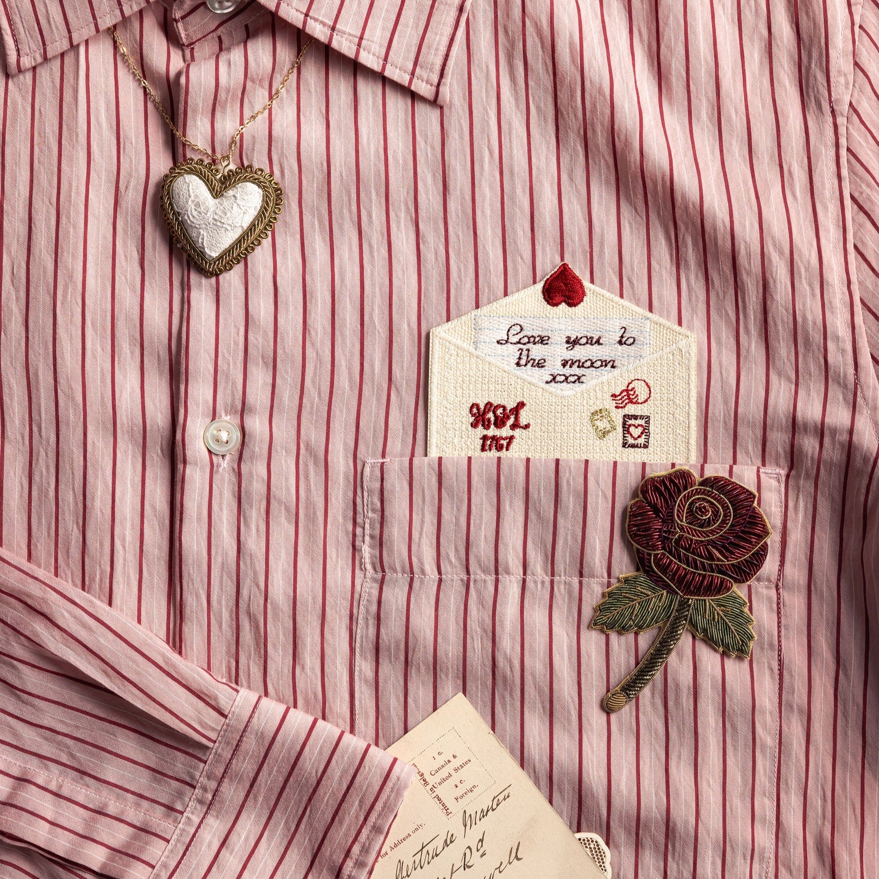 Embroidered Love Letter Patch - Valentines Collection 2026