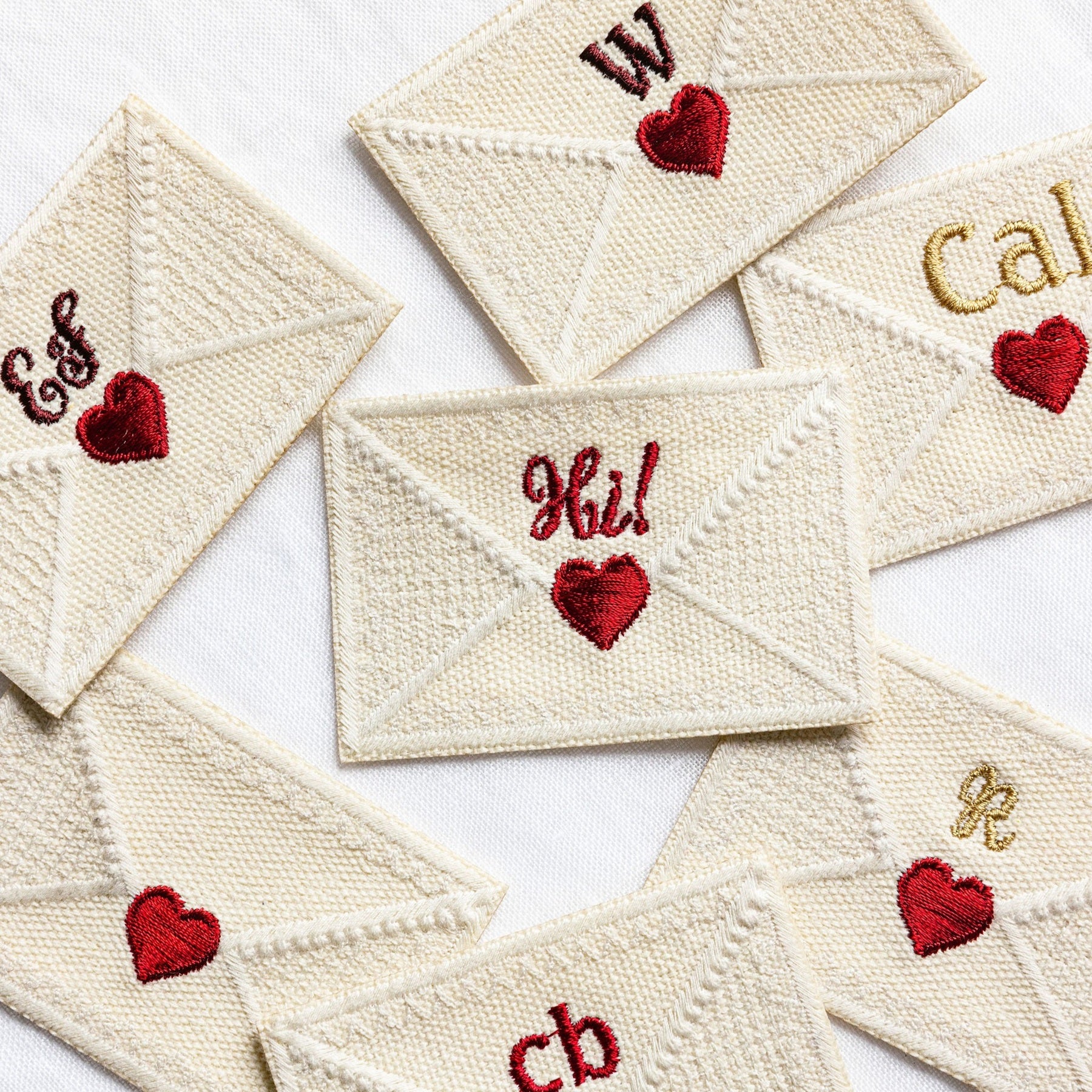 Embroidered Sealed with a Kiss Envelope Patch - Valentines Collection 2026