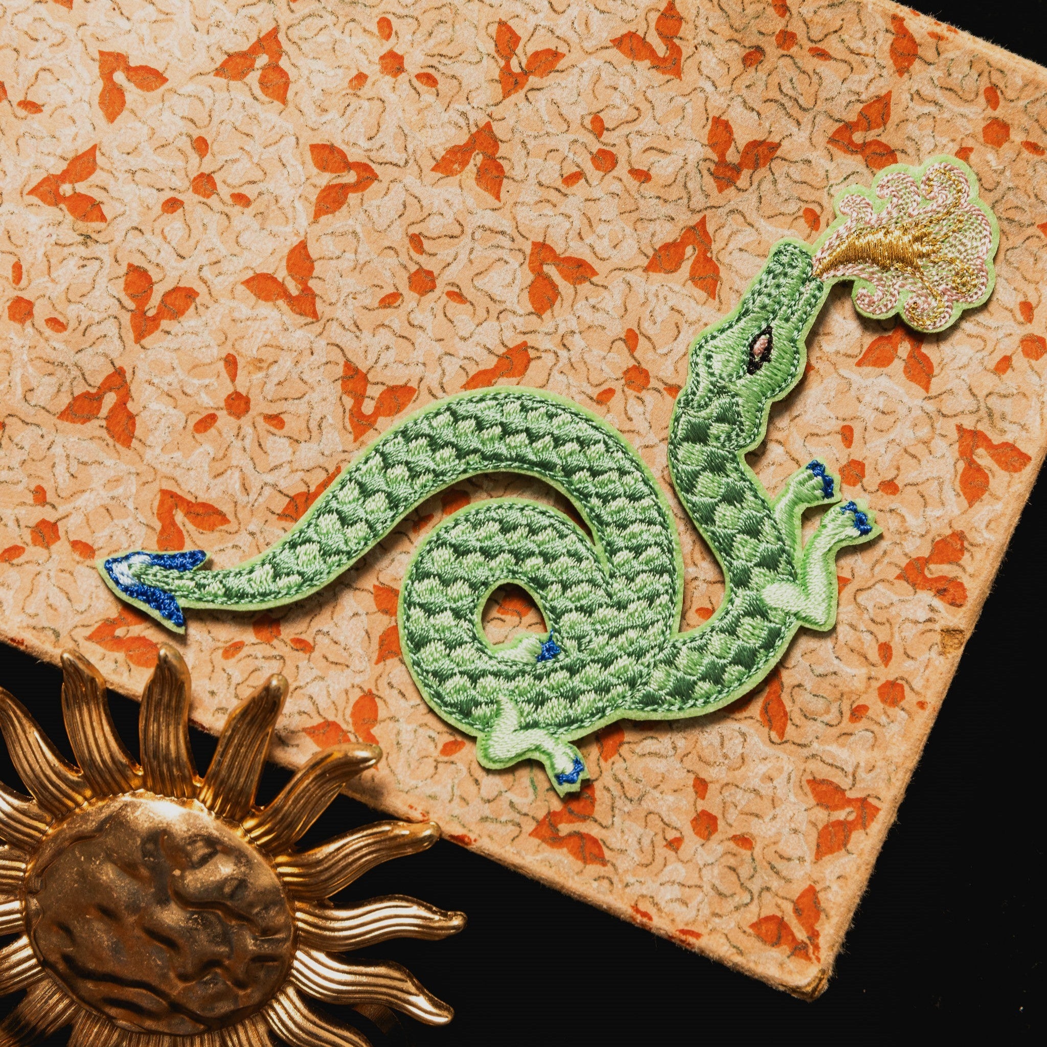 Fairy Tale Collection - Embroidered Dragon Patch 