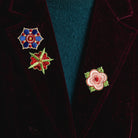 Fairy Tale Collection - Embroidered Medieval Floral Trio Patches 