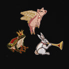 Fairy Tale Collection - Embroidered Medieval Mascot Patches 