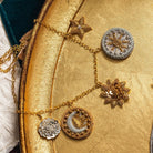 Fairy Tale Collection - Hand Embroidered Coin Charm Necklace 