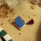 Fairytale Collection - Hand Embroidered Blue Opus Brooch