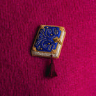 Fairytale Collection - Hand Embroidered Blue Opus Brooch