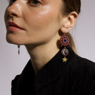 Fairytale Collection - Hand Embroidered Circus Charm Earrings 