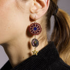 Fairytale Collection - Hand Embroidered Circus Charm Earrings 