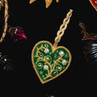 Fairytale Collection - Hand Embroidered Enchanted Heart Christmas Hanging Decoration