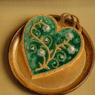 Fairytale Collection - Hand Embroidered Enchanted Heart Christmas Hanging Decoration