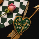 Fairytale Collection - Hand Embroidered Enchanted Heart Christmas Hanging Decoration