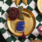Fairytale Collection - Hand Embroidered Goldwork Brooches