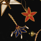 Fairytale Collection - Hand Embroidered Goldwork Christmas Hanging Decorations
