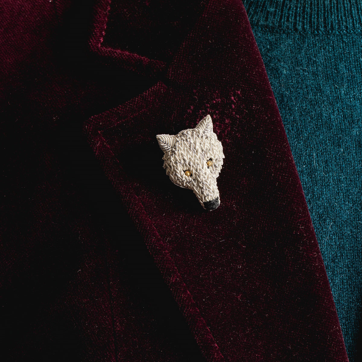 Wolf Brooch – Hand & Lock