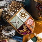 Fairytale Collection - Hand Embroidered Sir Hand Shield Brooch