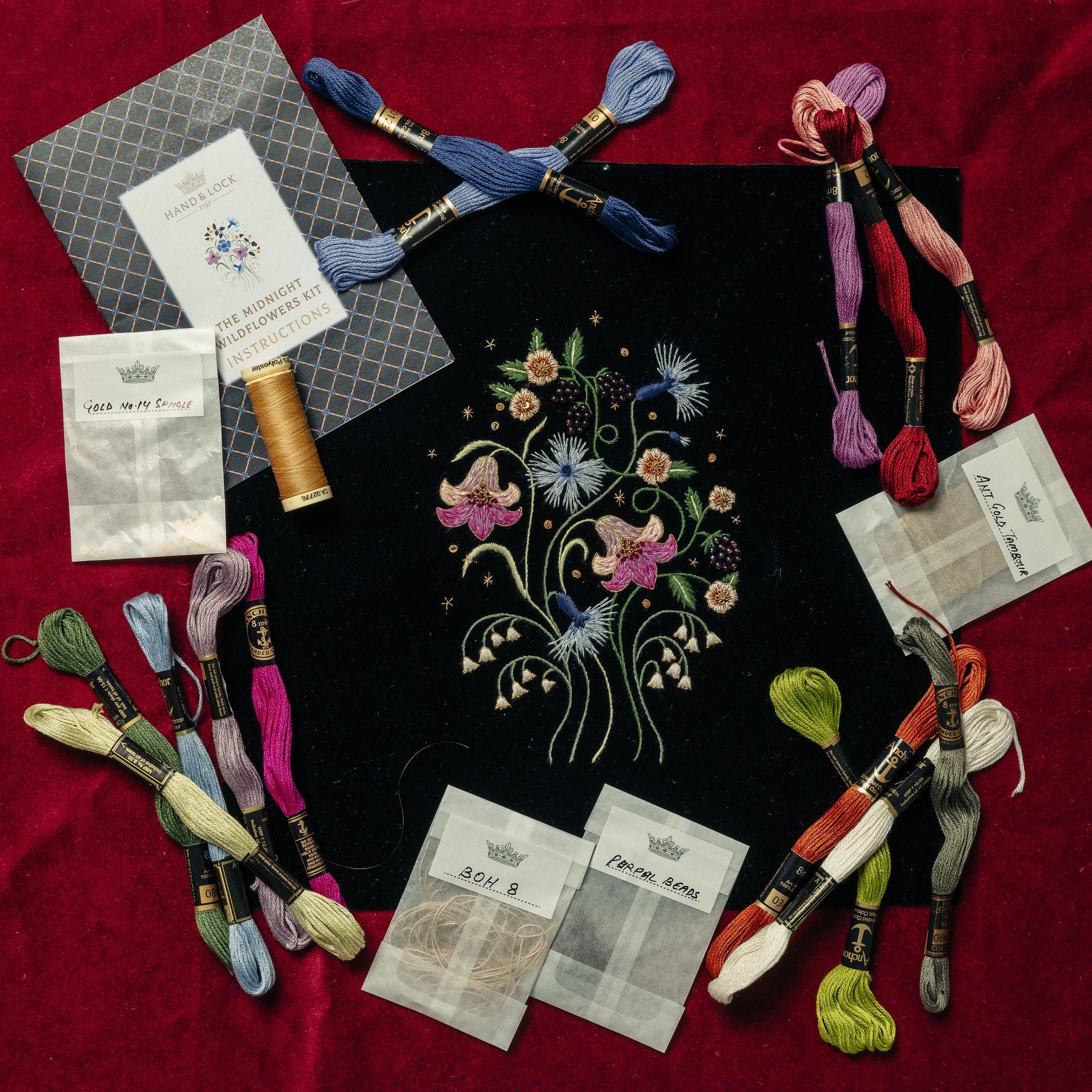 Fairytale Collection - Midnight Wildflowers Embroidery Kit