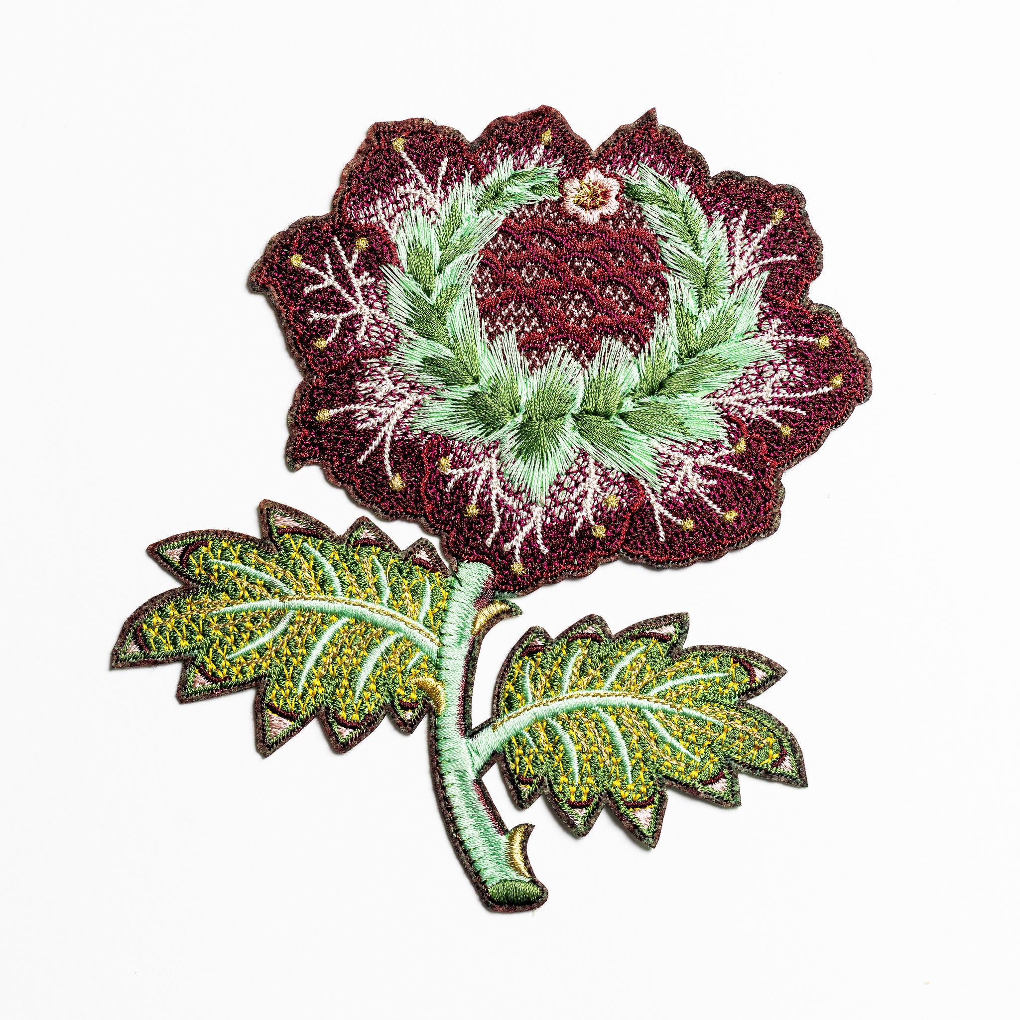 Fairy Tale Collection - Embroidered Jacobean Flower Patch 