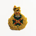 Field Marshal Beret Badge - Kings Crown - Green