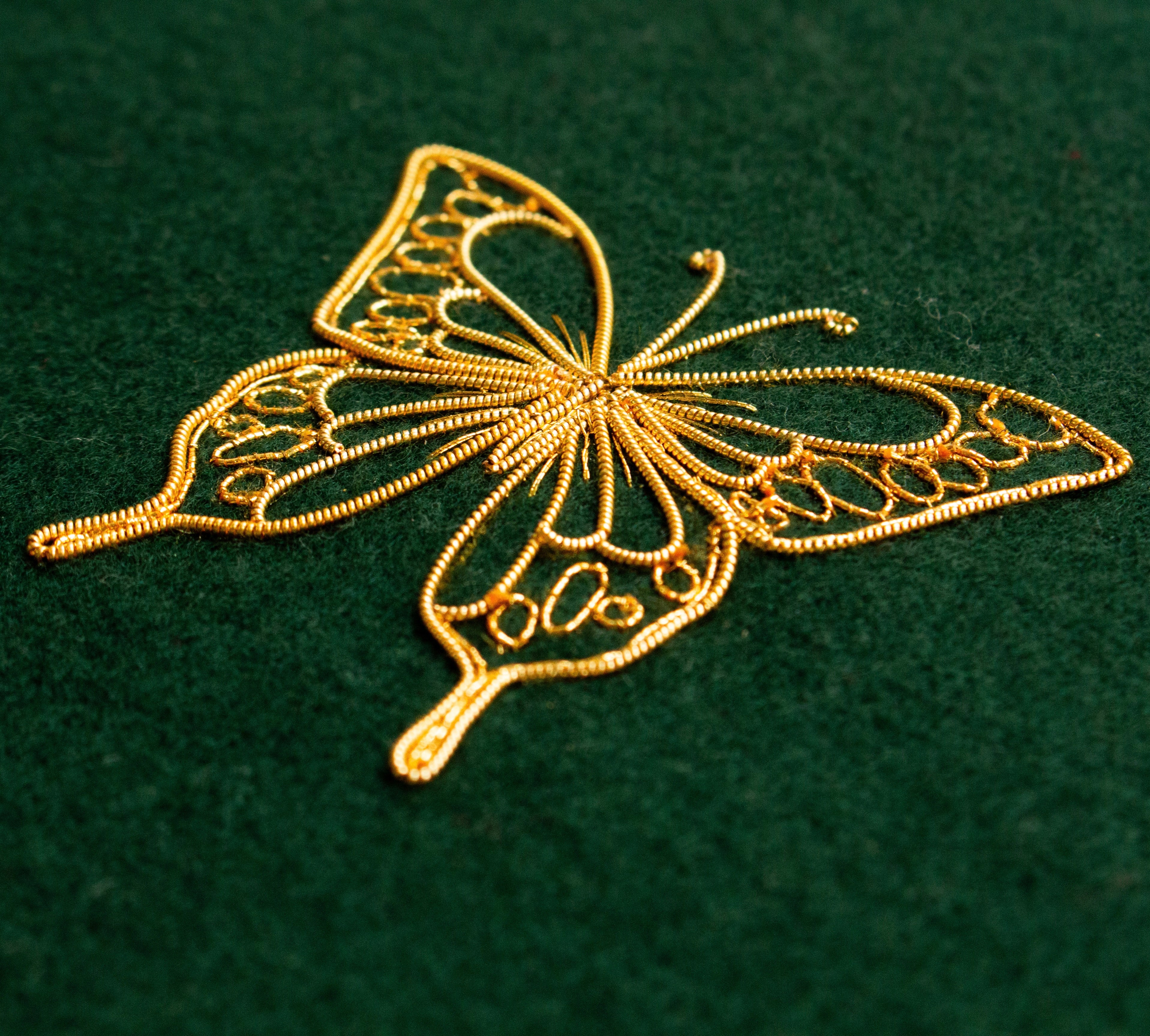 Hand & Lock School: Goldwork Butterfly Hand Embroidery Taster Course