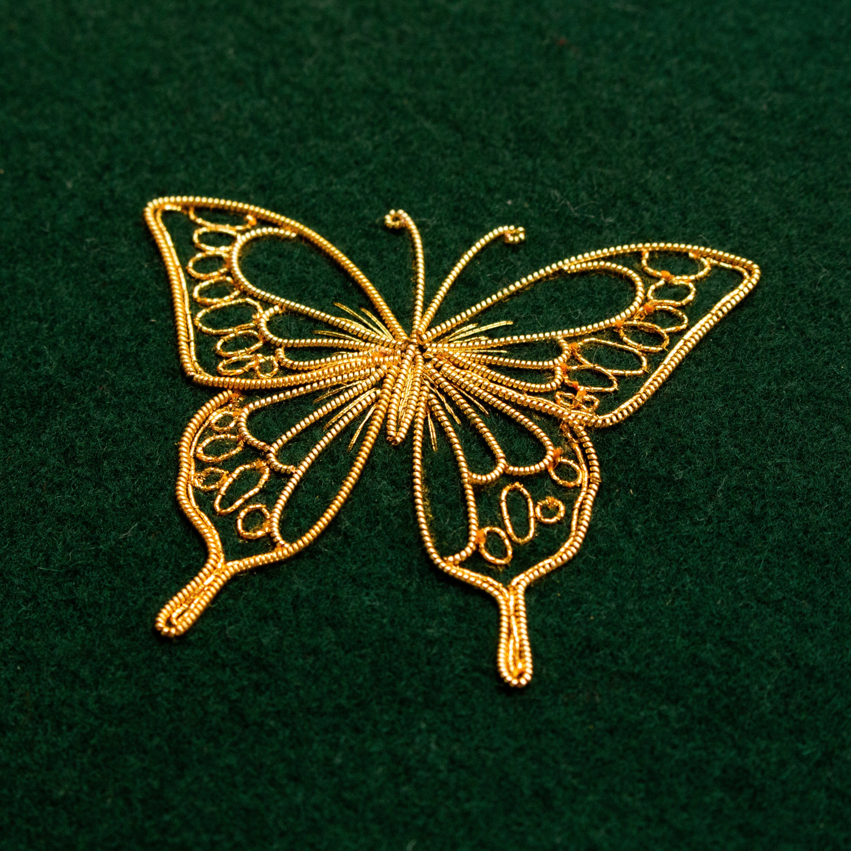 Hand & Lock School: Goldwork Butterfly Hand Embroidery Taster Course