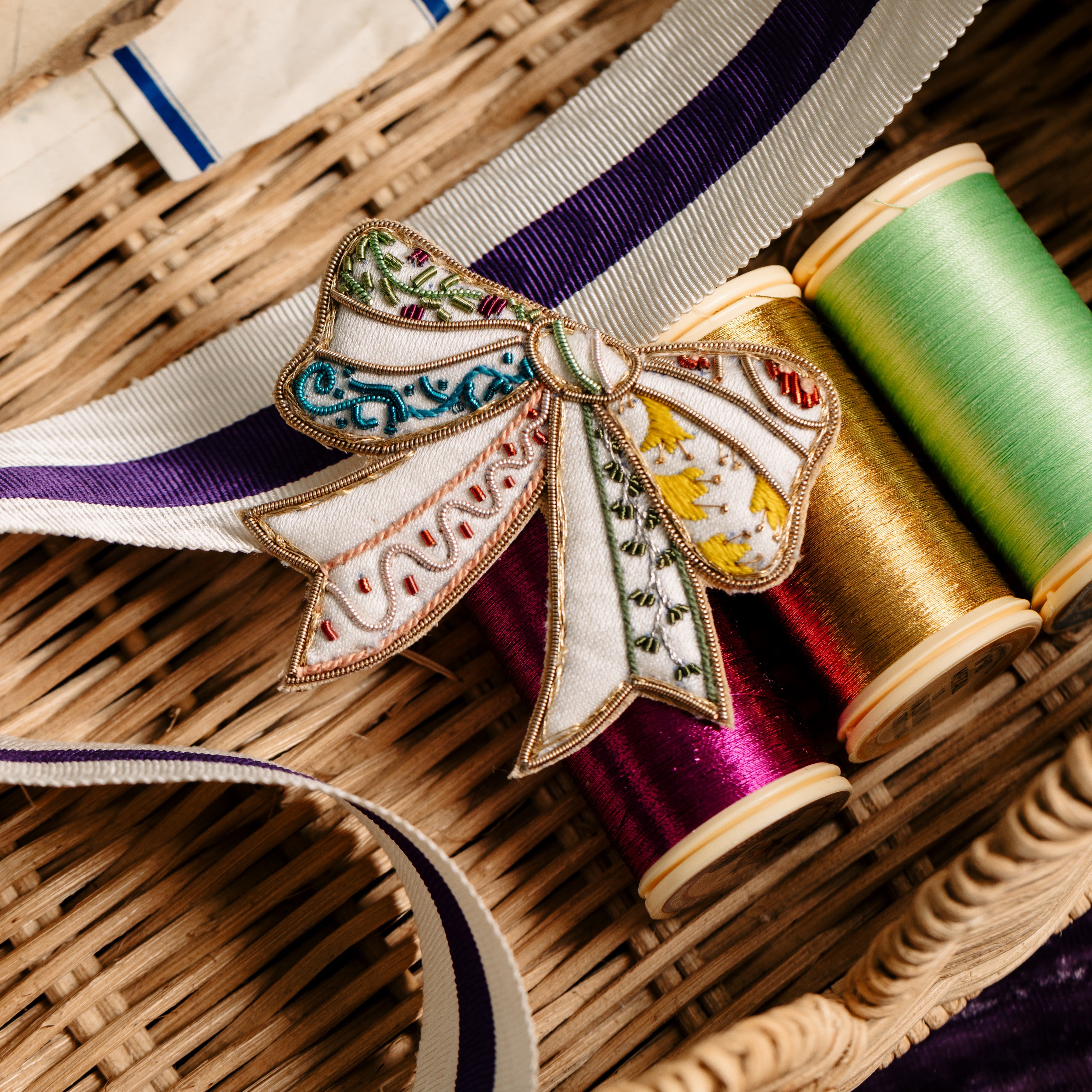 Floral Anthology Collection - Ditsy Bow Brooch