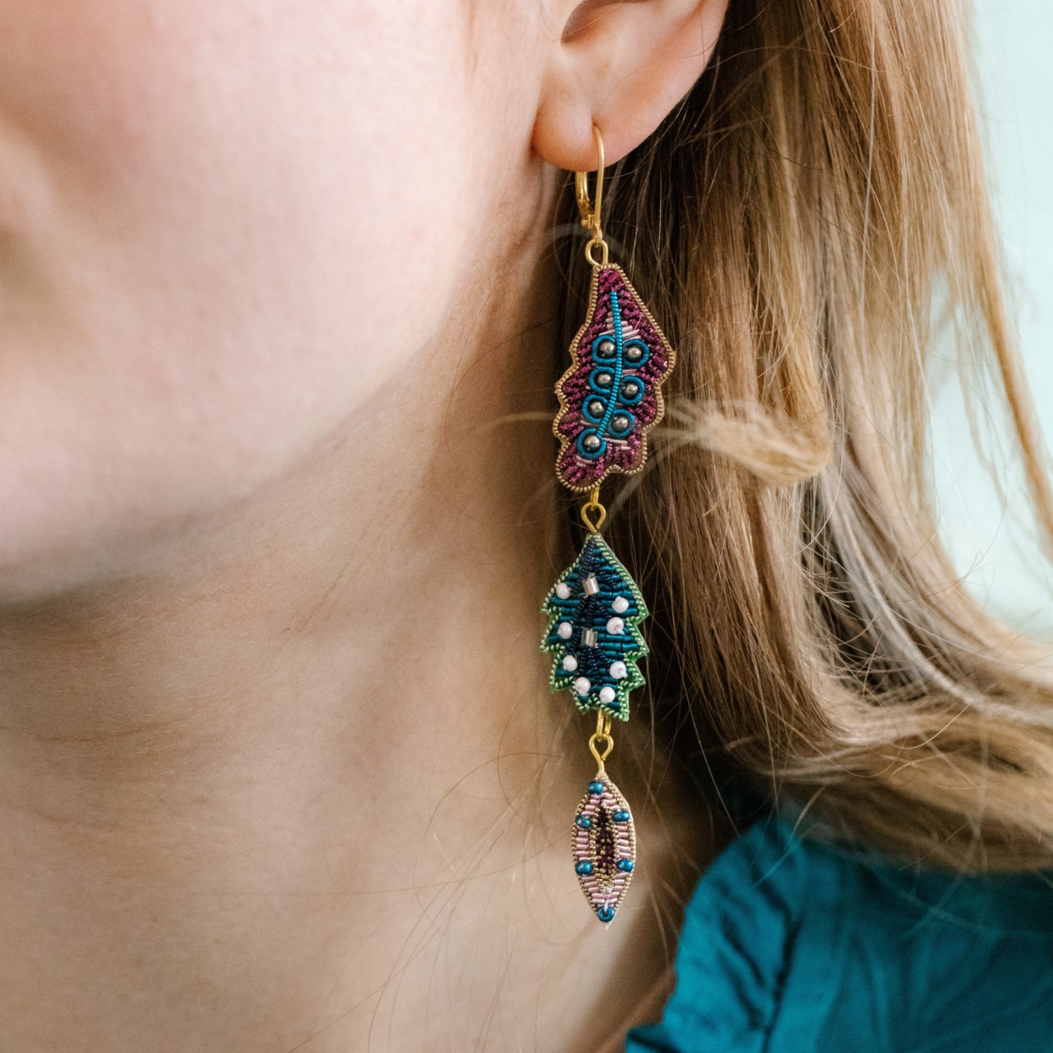 Floral Anthology Collection - Falling Leaves Earrings