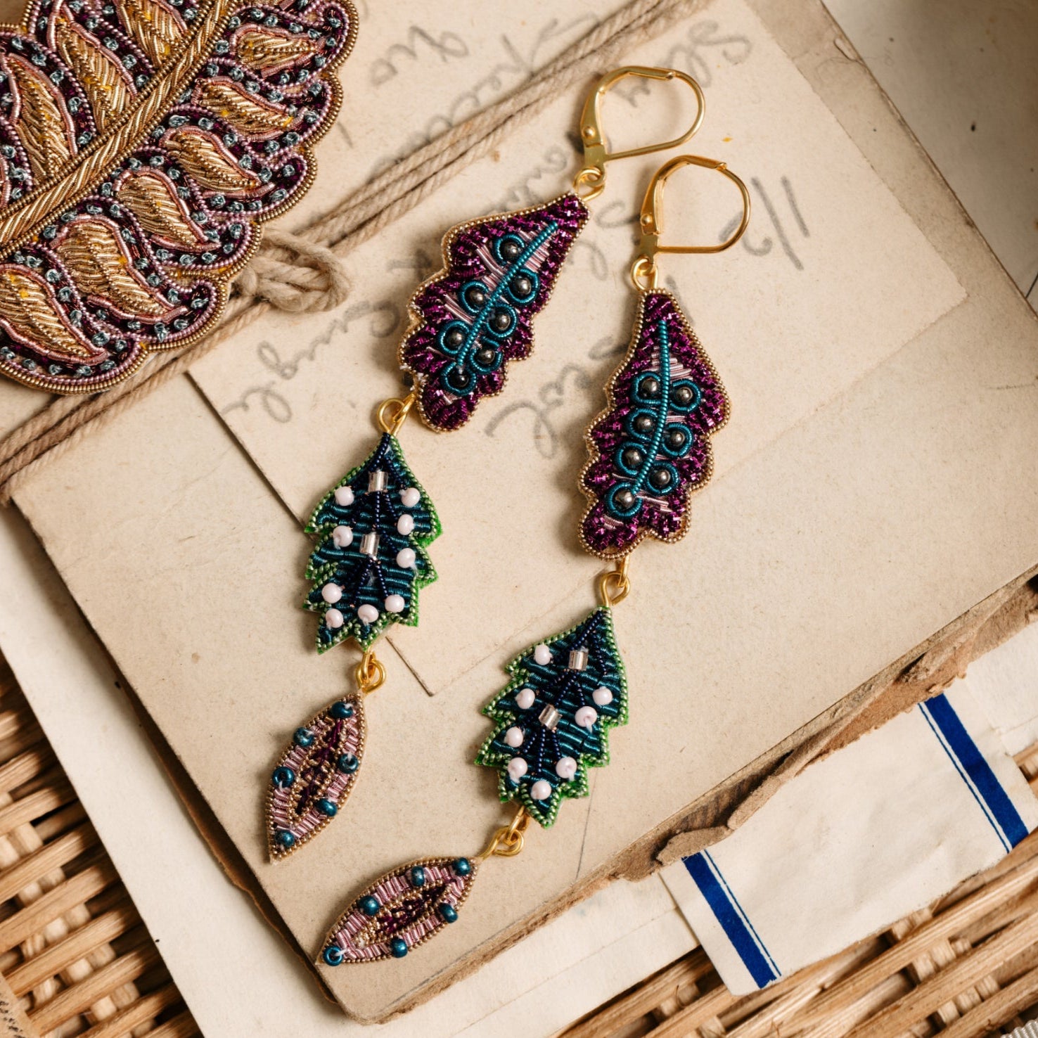 Floral Anthology Collection - Falling Leaves Earrings