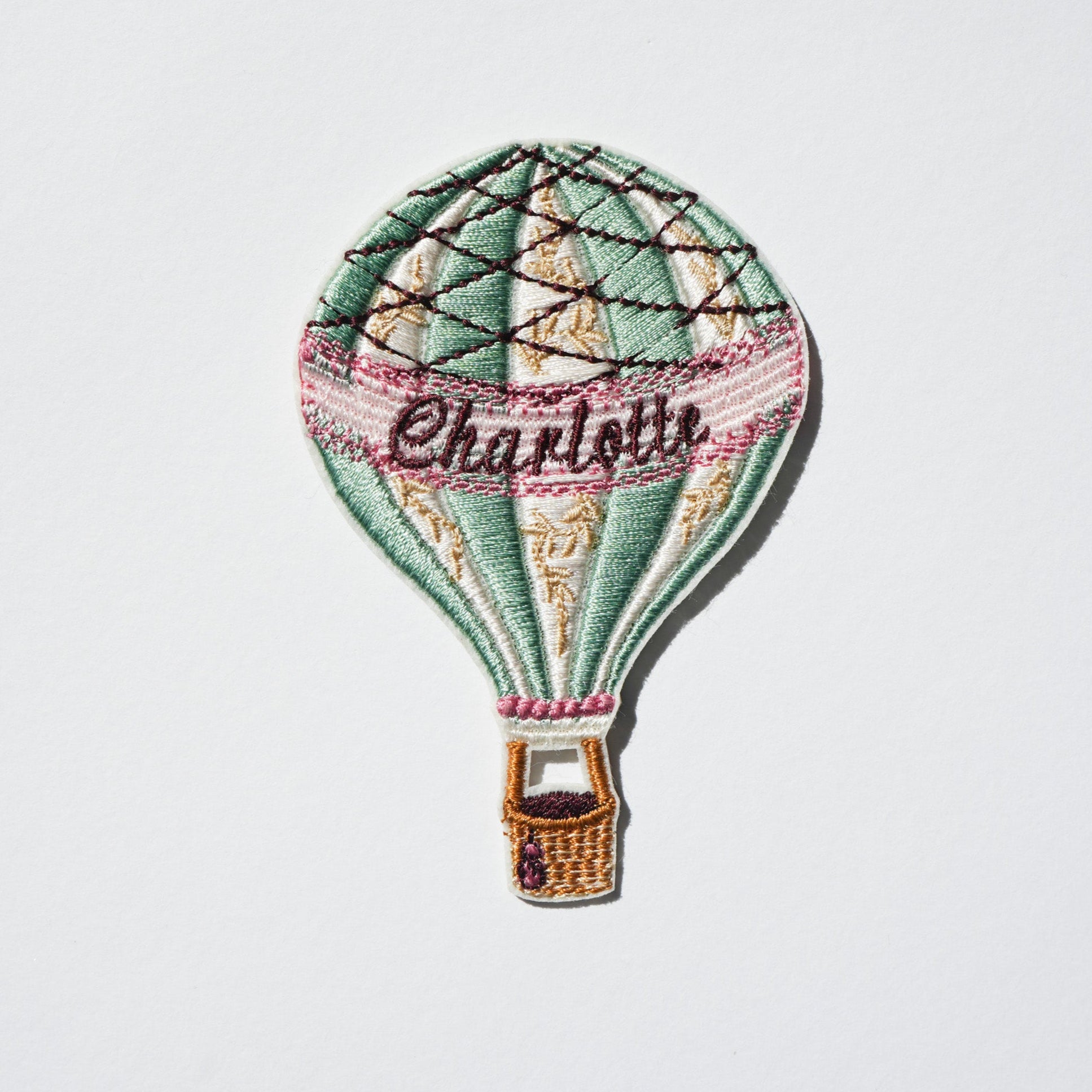 Floral Anthology Collection - Machine Embroidered Hot Air Balloon Patch