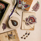 Floral Anthology Collection - Machine and Hand Embroidered Accessories