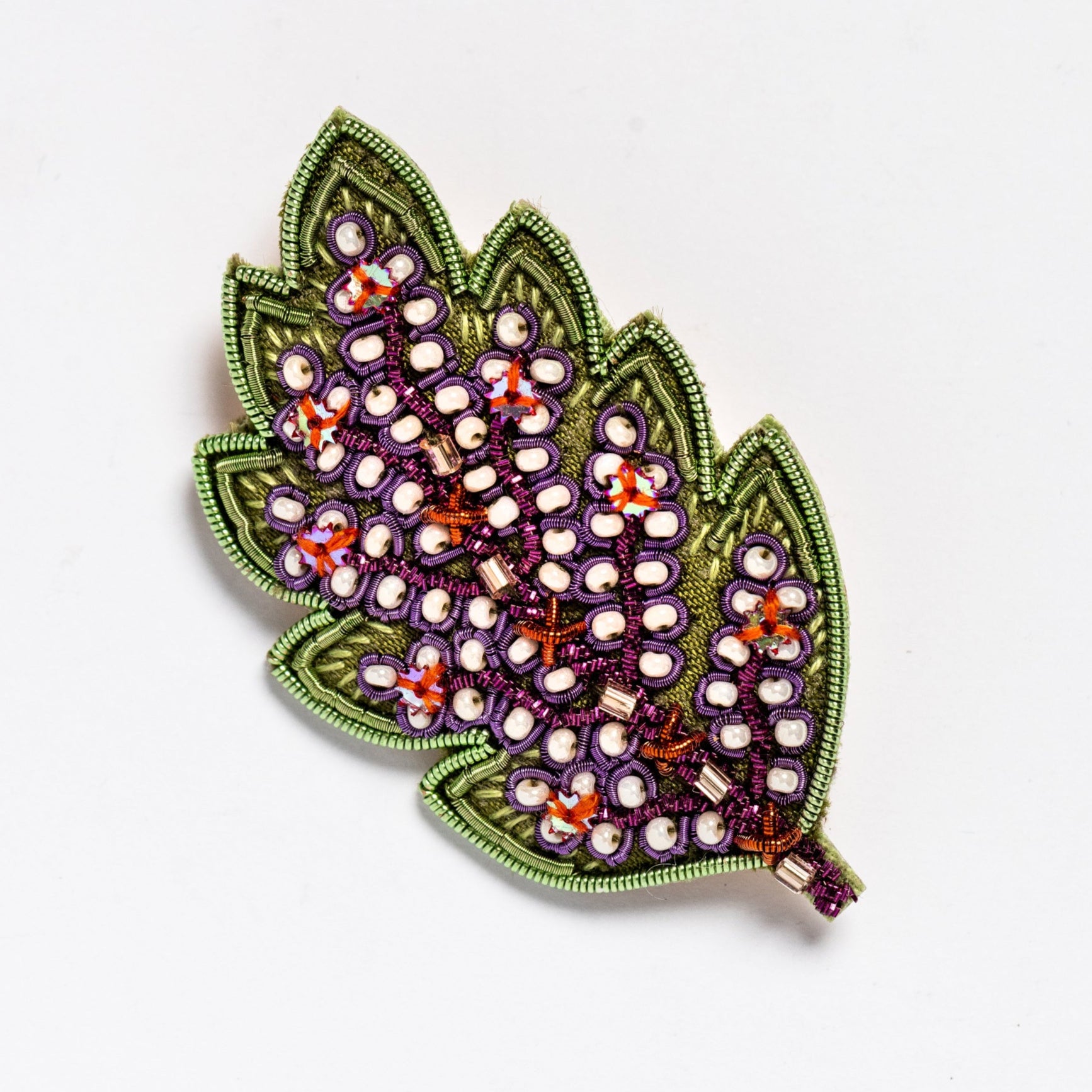 Floral Anthology Collection - Ornamental Leaf Brooch