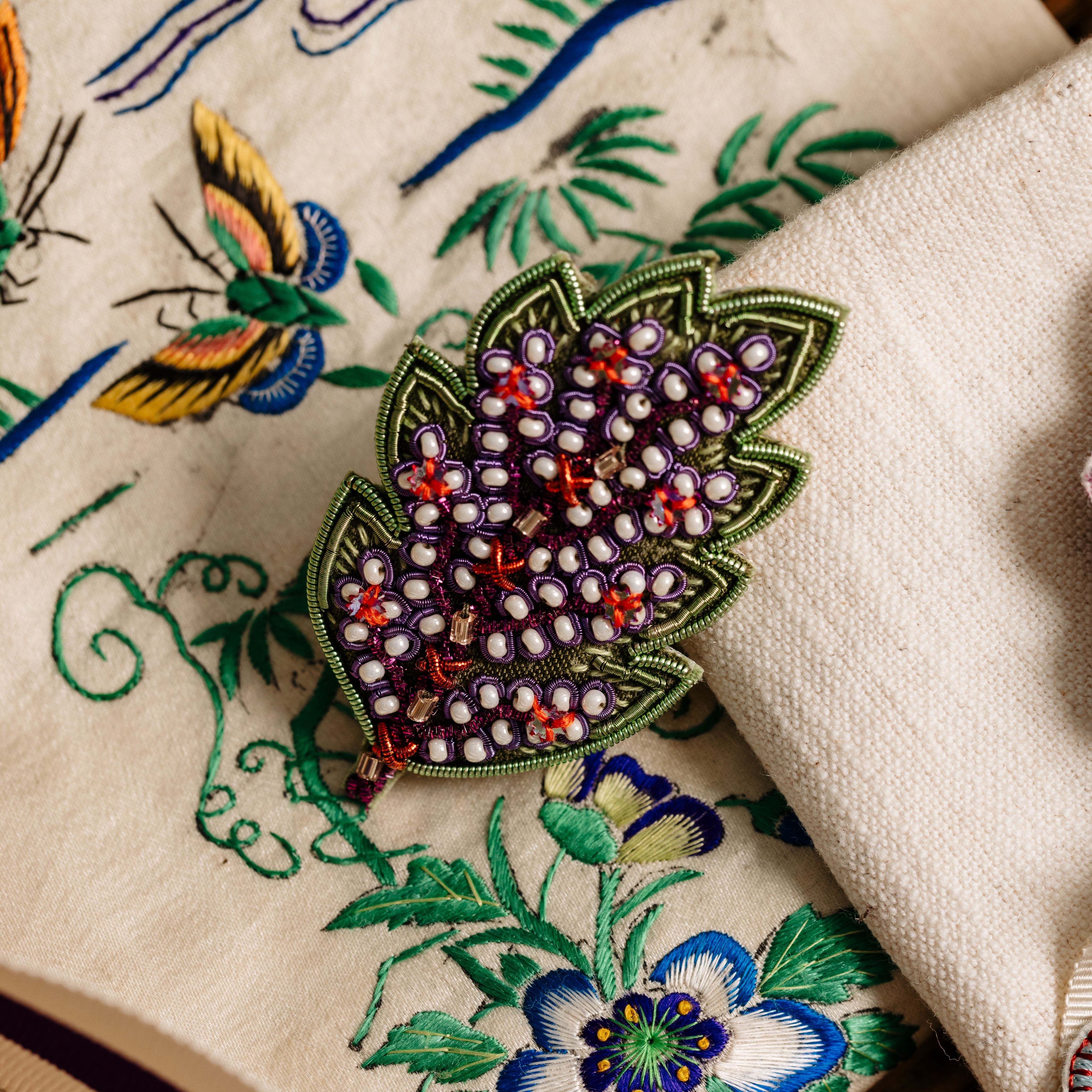 Floral Anthology Collection - Ornamental Leaf Brooch